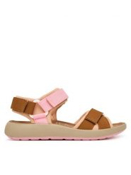 Primigi Sandały 1395833 D Brązowy. Brązowe sandały dziewczęce Primigi, z materiału, bez zapięcia. Za 249.99 zł.