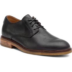Półbuty CLARKS - Clarkdale Moon 261362537 Black Leather. Czarne buty wizytowe męskie Clarks, z materiału, bez zapięcia. Za 589.00 zł.