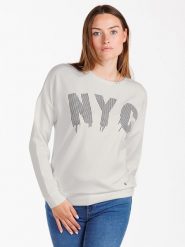 KEY LARGO Bluza "Brooklyn" w kolorze białym rozmiar: L. Białe bluzy bez kaptura damskie KEY LARGO, l. Za 88.02 zł.