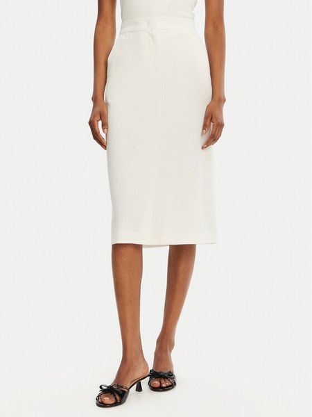 Marella Spódnica midi Getti 2515101051200 Écru Regular Fit. Spódniczki damskie Marella, bez wzorów, z syntetyku, midi. Za 249.99 zł.