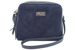 Listonoszka skórzana BARBERINI'S granatowa 710-4. Brązowe shopper bag damskie Barberinis, bez wzorów, ze skóry, na ramię, bez dodatków. Za 212.99 zł.