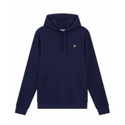 Bluza z kapturem Lyle & Scott. Niebieskie bluzy sportowe męskie LYLE AND SCOTT, bez wzorów, sportowe, bez kołnierzyka, bez ramiączek. Za 335.25 zł.