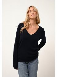 Just Cashmere Kaszmirowy sweter "Phoebe" w kolorze granatowym rozmiar: XL. Niebieskie swetry klasyczne damskie Just Cashmere, xl, z kaszmiru, bez kołnierzyka. Za 356.78 zł.