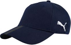 Lekka bawełniania czapka z daszkiem basebolówka granatowa PUMA LIGA CAP. Niebieskie czapki męskie Puma, bez wzorów, z bawełny, klasyczne. Za 49.90 zł.