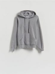 Sweter z wiskozą - szary. Szare swetry klasyczne damskie Reserved, l, z dzianiny, bez kołnierzyka. Za 139.99 zł.