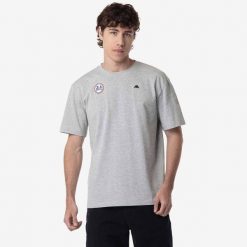 T-shirt RENALD Robe di Kappa z 24H Le Mans 2024. Szare t-shirty męskie Kappa, bez wzorów, z bawełny, bez kołnierzyka. Za 196.65 zł.