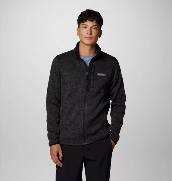 COLUMBIA Bluza męska Sweater Weather Full Zip black heather-XL. Czarne bluzy bez kaptura męskie Columbia, m, z materiału. Za 394.99 zł.