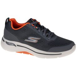 Buty Skechers Go Walk Arch Fit Charcoal/Orange. Brązowe buty fitness męskie Skechers, na fitness i siłownię. Za 319.00 zł.