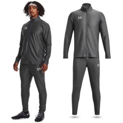Dres sportowy męski UNDER ARMOUR Tracksuit bluza + spodnie. Niebieskie bluzy bez kaptura męskie Under Armour, m, z dresówki. Za 341.00 zł.