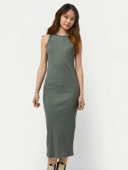 Vero Moda Sukienka letnia Lavender 10230437 Zielony Slim Fit. Zielone sukienki damskie Vero Moda, na lato, xs, bez wzorów, z bawełny, bez kołnierzyka, bez ramiączek. Za 89.99 zł.