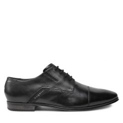 Półbuty Bugatti. Czarne buty wizytowe męskie Bugatti, bez zapięcia. Za 219.99 zł.