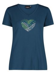 Cmp Koszulka funkcyjna w kolorze granatowym rozmiar: 34. Niebieskie bluzki sportowe damskie CMP, z materiału, bez kołnierzyka, bez ramiączek. Za 62.03 zł.