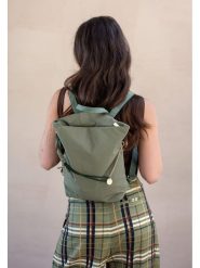 Fritzi aus Preußen Plecak "Brigitte" w kolorze zielonym - 50 x 34 x 18 cm rozmiar: onesize. Zielone plecaki damskie Fritzi aus Preußen, bez wzorów, z materiału. Za 194.15 zł.