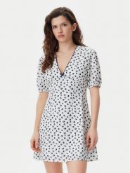 Tommy Jeans Sukienka letnia DW0DW20337 Écru Regular Fit. Sukienki damskie Tommy Jeans, na lato, s, bez wzorów, z jeansu, bez kołnierzyka, bez ramiączek. Za 289.99 zł.