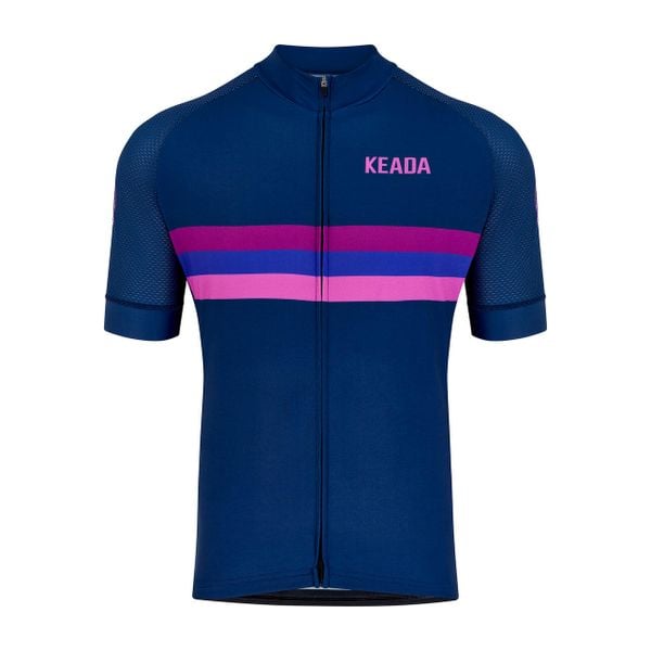 Damska koszulka rowerowa z krótkim rękawem - Sunset. Fioletowe bluzki sportowe damskie KEADA SPORTS, xl, bez wzorów, bez ramiączek. Za 332.00 zł.