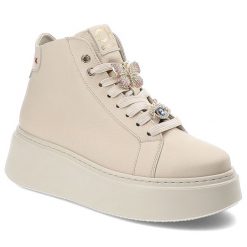 Beżowe Sneakersy Chebello Modne Obuwie Damskie Z Broszką. Brązowe broszki damskie CheBello. Za 579.00 zł.