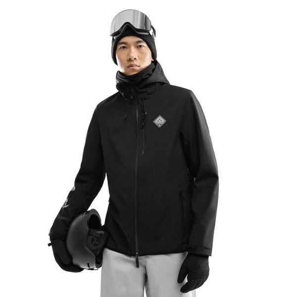 Kurtka snowboardowa męska Siroko W2 McKinley. Czarne kurtki narciarskie i snowboardowe damskie SIROKO, m, bez wzorów, z materiału, z kapturem, narciarskie. Za 507.00 zł.