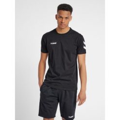 Koszulka sportowa z krótkim rękawem męska Hummel hmlGO cotton. Białe t-shirty sportowe męskie HUMMEL, m, bez ramiączek, do piłki nożnej. Za 67.00 zł.
