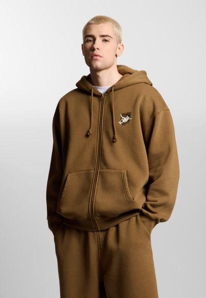 Bluza sportowa męska Prosto Damage Target z kapturem. Brązowe bluzy sportowe męskie Prosto., z aplikacjami, z bawełny, sportowe, bez kołnierzyka, bez ramiączek. Za 235.99 zł.