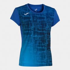Koszulka do biegania dla dziewczyn Joma Elite VIII. Niebieskie koszulki dziewczęce Joma, bez wzorów, bez ramiączek. Za 141.00 zł.