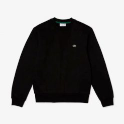 Bluza Lacoste. Czarne bluzy bez kaptura męskie Lacoste, l, z bawełny. Za 520.15 zł.