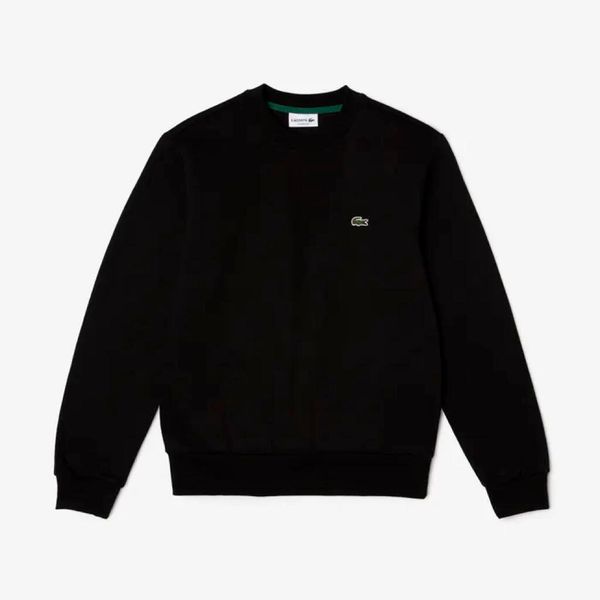 Bluza Lacoste. Czarne bluzy bez kaptura męskie Lacoste, l, z bawełny. Za 520.15 zł.