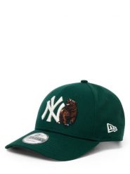 New Era Czapka z daszkiem dla mężczyzn Mężczyźni Bawełna zielony, ONE SIZE. Zielone czapki męskie New Era, bez wzorów, z bawełny, klasyczne. Za 159.95 zł.