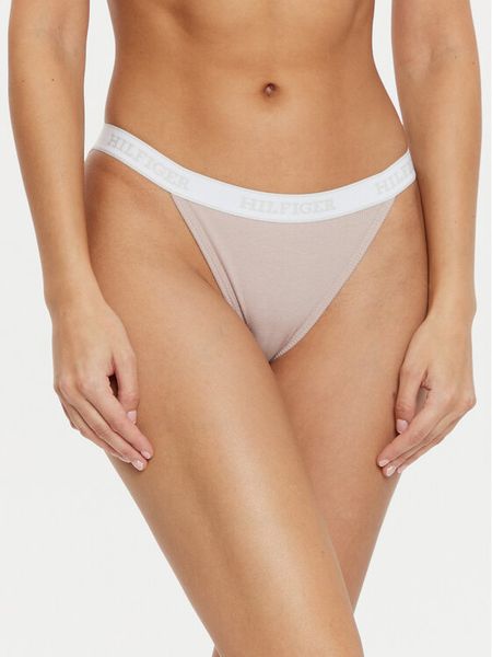 Tommy Hilfiger Figi klasyczne UW0UW05538 Beżowy. Brązowe figi damskie Tommy Hilfiger, m, bez wzorów, z bawełny. Za 69.99 zł.