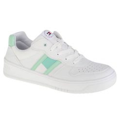 Buty Tommy Hilfiger Low Cut Lace-Up Sneaker T3A4-32143-1351A166 białe. Białe buty sportowe na co dzień damskie bez wzorów, z gumy. Za 435.47 zł.