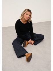 Just Cashmere Kaszmirowy sweter "Joyce" w kolorze czarnym rozmiar: XL. Czarne swetry klasyczne damskie Just Cashmere, xl, z kaszmiru, bez kołnierzyka. Za 402.20 zł.