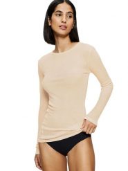 Triumph Koszulka "Beauty Layers" w kolorze beżowym rozmiar: XS. Brązowe bluzki damskie Triumph, xs, bez wzorów, bez kołnierzyka. Za 56.93 zł.