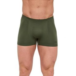 Bokserki męskie do biegania Brubeck B-LIGHT. Zielone bokserki męskie Brubeck, bez wzorów, z poliamidu. Za 49.99 zł.