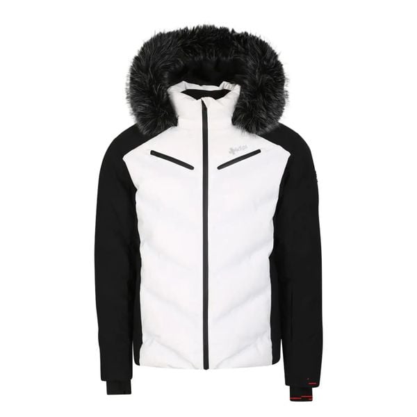 Kurtka narciarska Kilpi Skimmio. Białe kurtki narciarskie i snowboardowe damskie Kilpi, l, bez wzorów, z materiału, bez kaptura, narciarskie. Za 748.50 zł.