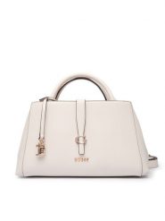 Guess Torebka Carrie HWVG98 96060 Écru. Torebki klasyczne damskie Guess, z aplikacjami, ze skóry, bez dodatków. Za 639.99 zł.