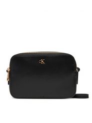 Calvin Klein Torebka Ck Camera Bag LV04F3173G Czarny. Czarne listonoszki damskie CALVIN KLEIN, bez wzorów, ze skóry, bez dodatków. Za 299.99 zł.