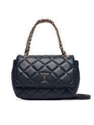 Guess Torebka Juliet Mini HWQG24 56740 Granatowy. Niebieskie torebki klasyczne damskie Guess, z aplikacjami, ze skóry, bez dodatków. Za 494.99 zł.