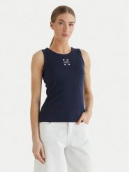 JOOP! Top 58 JW243JE423 30042835 Granatowy Regular Fit. Niebieskie topy sportowe damskie Joop!, bez wzorów, z bawełny, bez ramiączek. Za 239.99 zł.