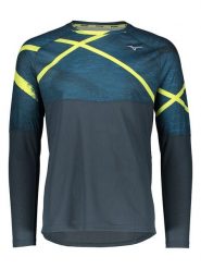 Mizuno Podkoszulek termiczny "Thermal Charge" w kolorze morskim rozmiar: M. Niebieskie bielizna termoaktywna męska Mizuno, m, bez wzorów. Za 118.01 zł.