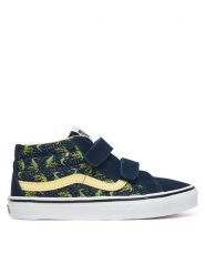 Vans Sneakersy SK8-Mid Reissue V VN000CZ7YY01 Granatowy. Niebieskie buty sportowe chłopięce Vans, bez wzorów, ze skóry, bez zapięcia. Za 279.99 zł.