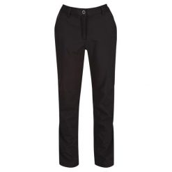 Spodnie Trekkingowe Damskie Softshell Fenton. Czarne spodnie dresowe damskie Regatta, na zimę, l, bez wzorów, z softshellu. Za 152.99 zł.