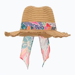 Kapelusz damski Rip Curl Oceans Panama. Brązowe kapelusze damskie Rip Curl, bez wzorów, z materiału. Za 129.99 zł.
