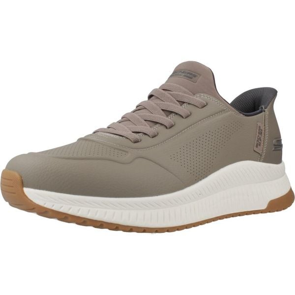 Buty SKECHERS SLIP-INS BOBS SQUAD 4 - DIRECT STEP Brązowy. Brązowe buty trekkingowe męskie Skechers, z syntetyku, bez zapięcia, trekkingowe, Skechers Sport. Za 340.95 zł.