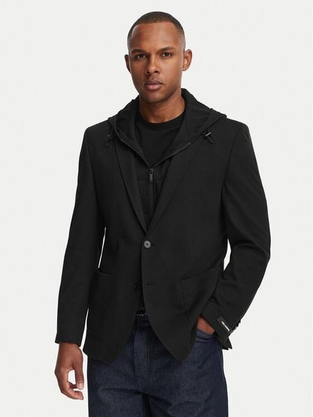 KARL LAGERFELD Marynarka 155684-562023 Czarny Modern Fit. Czarne marynarki męskie Karl Lagerfeld, bez wzorów, z syntetyku. Za 1,889.00 zł.