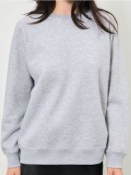Dresowa bluza crewneck z raglanowym rękawem - szary. Szare bluzy bez kaptura damskie Sinsay, l, bez wzorów, z dresówki, bez ramiączek, bez kaptura. Za 15.99 zł.