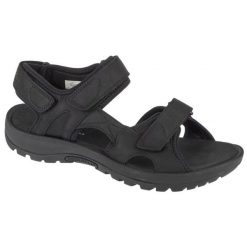 Sandały Merrell Sandspur 2 Convert J002715 czarne. Czarne sandały męskie z gumy, bez zapięcia. W wyprzedaży za 449.89 zł.