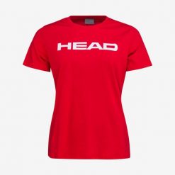 T-shirt damski Club Lucy. Czerwone t-shirty damskie HEAD, xl, bez wzorów, z bawełny, bez kołnierzyka. W wyprzedaży za 87.50 zł.