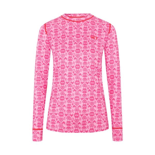 Damska koszulka termoaktywna Kari Traa Fryd. Czerwone bielizna termoaktywna damska Kari Traa, bez wzorów. Za 297.50 zł.