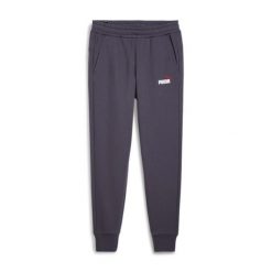 Jogging Puma Essentials+ 2 Col Logo. Szare spodnie dresowe męskie Puma, bez wzorów, z dresówki. W wyprzedaży za 231.10 zł.
