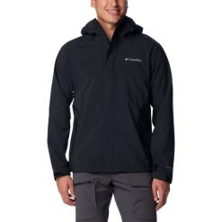 Kurtka Sportowa Z Kapturem Męska Columbia Earth Explorer Shell. Czarne kurtki treningowe męskie Columbia, m, bez wzorów. Za 542.99 zł.