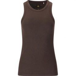 Damski tank top Athlecia Lankae. Brązowe topy damskie Athlecia, bez wzorów, bez ramiączek. Za 140.00 zł.